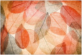 Tablou cu frunzele de toamnă pictate (90x60 cm)