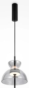 Lustra/Pendul LED design modern decorativ Bangkok 25cm, fumuriu