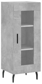 828816 vidaXL Servantă, gri beton, 34,5x34x90 cm, lemn compozit