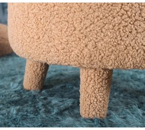 Fotoliu pentru copii PIXI, Ø 46 cm, maro