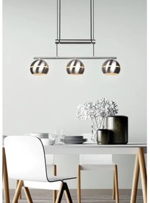 Lustră pe cablu FLETCHER 3xE14/40W/230V crom mat Trio