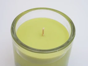 Lumanare in pahar MINNESOTA LIGHT GREEN 9 cm verde deschisă