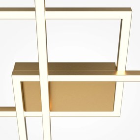 Lustra LED aplicata design minimalist Rida aurie