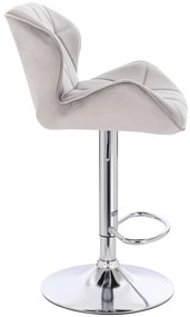 HR111W Scaun Gray Velur Bază Cromata