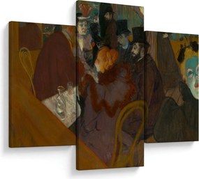 Tablou - Henri de Toulouse-Lautrec, At the Moulin Rouge, reproducere (90x60 cm)