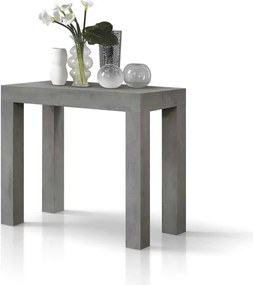 Consola extensibila tip masa ADELLE - GRI CIMENT - 300 CM/90 CM /76 CM - 12