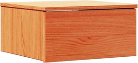 vidaXL Noptieră Maroniu cerat 37 x 35 x 18,5 cm Lemn masiv de pin