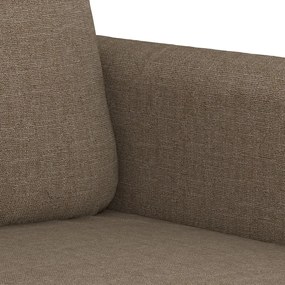 Canapea cu 3 locuri, taupe, 210 cm, material textil Gri taupe, 228 x 77 x 80 cm