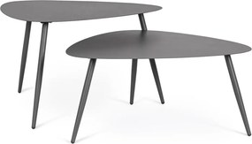 Măsuțe de cafea pentru exterior 2 buc. din oțel 73,5x77,5 cm Yvonne – Bizzotto