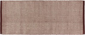 Covor tip traversă burgundy/în culoare naturală țesut manual din lână 80x170 cm Talo – noo.ma
