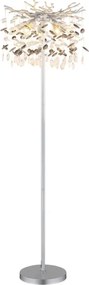 Globo 64138SS - Lampă de podea QUEENA 5xE14/40W/230V argintie