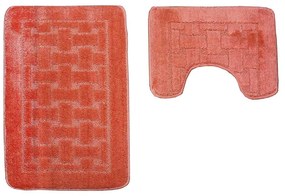 Set covorase Classic, 2 buc/set, 50x80 + 40x50 cm, square, roz