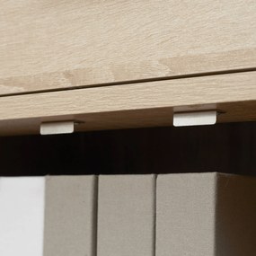 Bufet modern cu dulap de depozitare cu sertar si raft reglabil, din PAL, natural 80x30x96.5cm HOMCOM | Aosom Romania