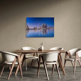 Tablou pe sticlă cu zgârie norii (70x50 cm)