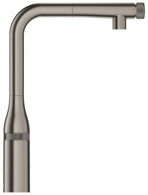 Baterie de bucatarie Grohe Essence Smartcontrol, pipa inalta, marimea L, dus extractabil, brushed hard graphite - 31615AL0