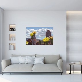 Tablou cu floarea de cactus Opunție (90x60 cm)