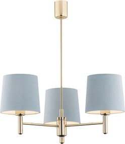 Brilagi - Lustră pe tijă MONTE 3xE27/60W/230V albastru/auriu