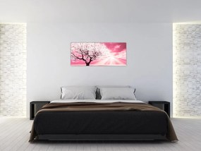 Tabloul cu pomul roz (120x50 cm)
