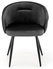 Set 4 scaune K430 velvet negru