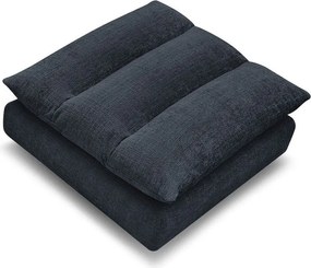 Taburet albastru închis cu tapițerie din chenille Neil – Bobochic Paris