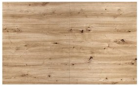 Masă de bucătărie Lamello 160 cm, stejar artisan / negru