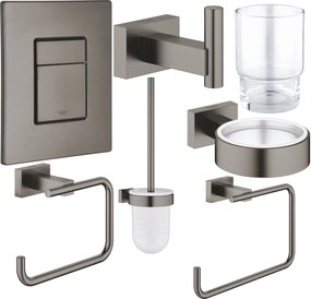 Set perie de toaletă Grohe Essentials 40513AL1, buton de spălare Grohe Skate 38732AL0, 40510AL1, 40507AL1, 40508AL1, 40511AL1, 40372001