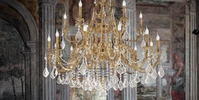 Candelabru XXL 18 brate LUX cu cristale Scholer, Ashford