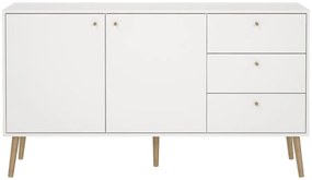 Comodă albă joasă 149x82 cm Bodo – Tvilum