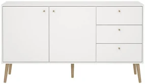 Comodă albă joasă 149x82 cm Bodo – Tvilum