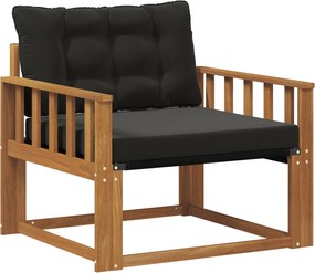 vidaXL Set de canapele de exterior Lemn solid de Acacia și Textilene