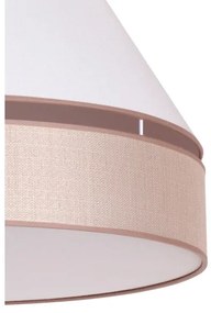 Duolla - Lustră pe cablu AVIGNON 1xE27/15W/230V d. 60 cm albă/bej