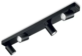 Plafoniera cu 4 spoturi directionabile RUDY PL4 NERO 229072 IDL