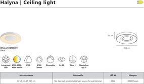 Plafoniera LED CCT Halyna