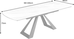 Masa extensibila, Ceramica Alba, CONCORD 180-230cm A-46498 VC