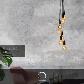 Lustră pe cablu FIX MULTIPLE 7xE27/60W/230V Lucide 08408/07/30