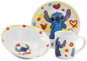 Disney Lilo și Stitch Heart set de masă din porțelan în cutie de cadou