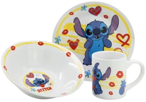 Disney Lilo și Stitch Heart set de masă din porțelan în cutie de cadou