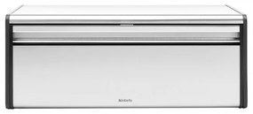 Cutie de paine Brabantia Fall Front 107852, 18 L, 46.5x25 cm, Montare lanaga perete, Fara amprenta, Inox/mat