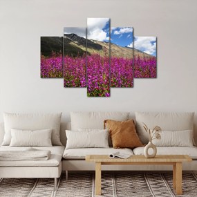Tablou sceneriei cu lunca montană (150x105 cm)
