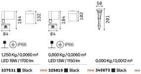Proiector LED Exterior, Negru, Protectie IP66, O-zone pt small