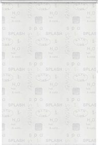 vidaXL Roletă perdea de duș 140x240 cm Imprimeu Splash