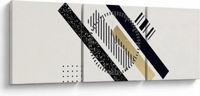 Tablou - Forme geometrice N⁰5 (cu ceas) (90x30 cm)