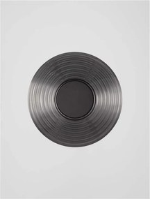 Aplica LED moderna design decorativ NOUS nickel negru/fumuriu