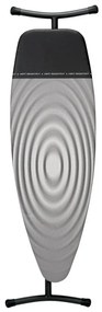 Masă de călcat Brabantia D 90300136, 135x45 cm, 7 poziții reglabile, zonă de călcat rezistentă la căldură, Gri închis/alb