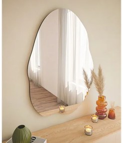 Oglindă de perete OHHO 85x60 cm negru