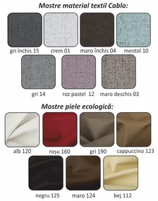 colţar în formă de U, material gri, stânga, BORN U