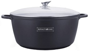 Oală marmorată 14L cu capac, 36 cm – Royalty Line BS36M, curățare ușoară, antiaderentă