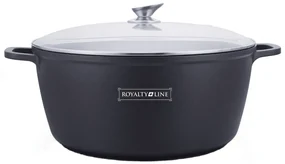 Oală marmorată 14L cu capac, 36 cm – Royalty Line BS36M, curățare ușoară, antiaderentă
