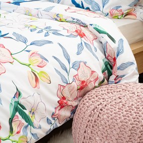 Lenjerie de pat din bumbac 4Home Orchid Paradise, 140 x 200 cm, 70 x 90 cm
