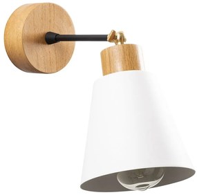 Aplică de perete albă/în culoare naturală Manavgat – Opviq lights